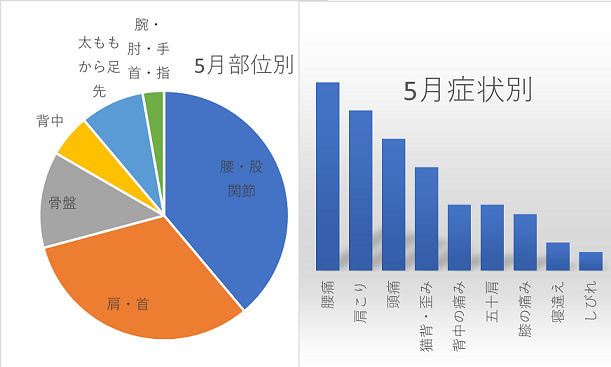 5月お悩み部位・症状